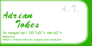 adrian tokes business card